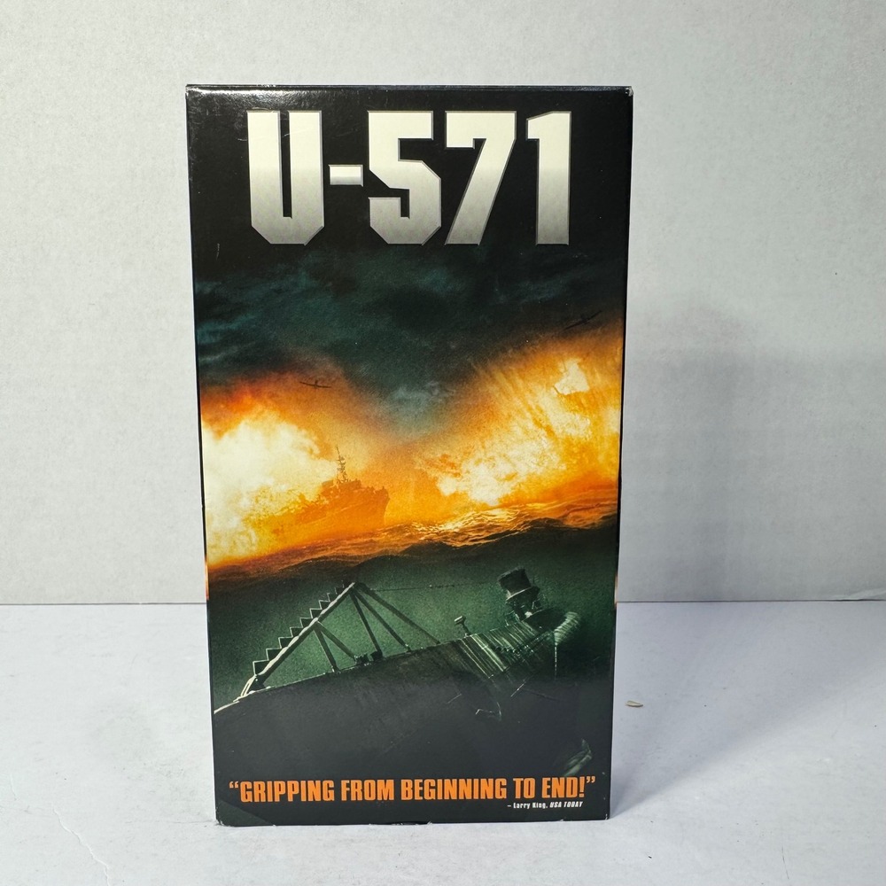 U-571 VHS Movie 2000 Matthew McConaughey Bill Paxton World War II Submarine Film